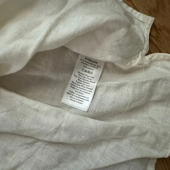 Everlane Linen Box Top - Picture 3 of 3